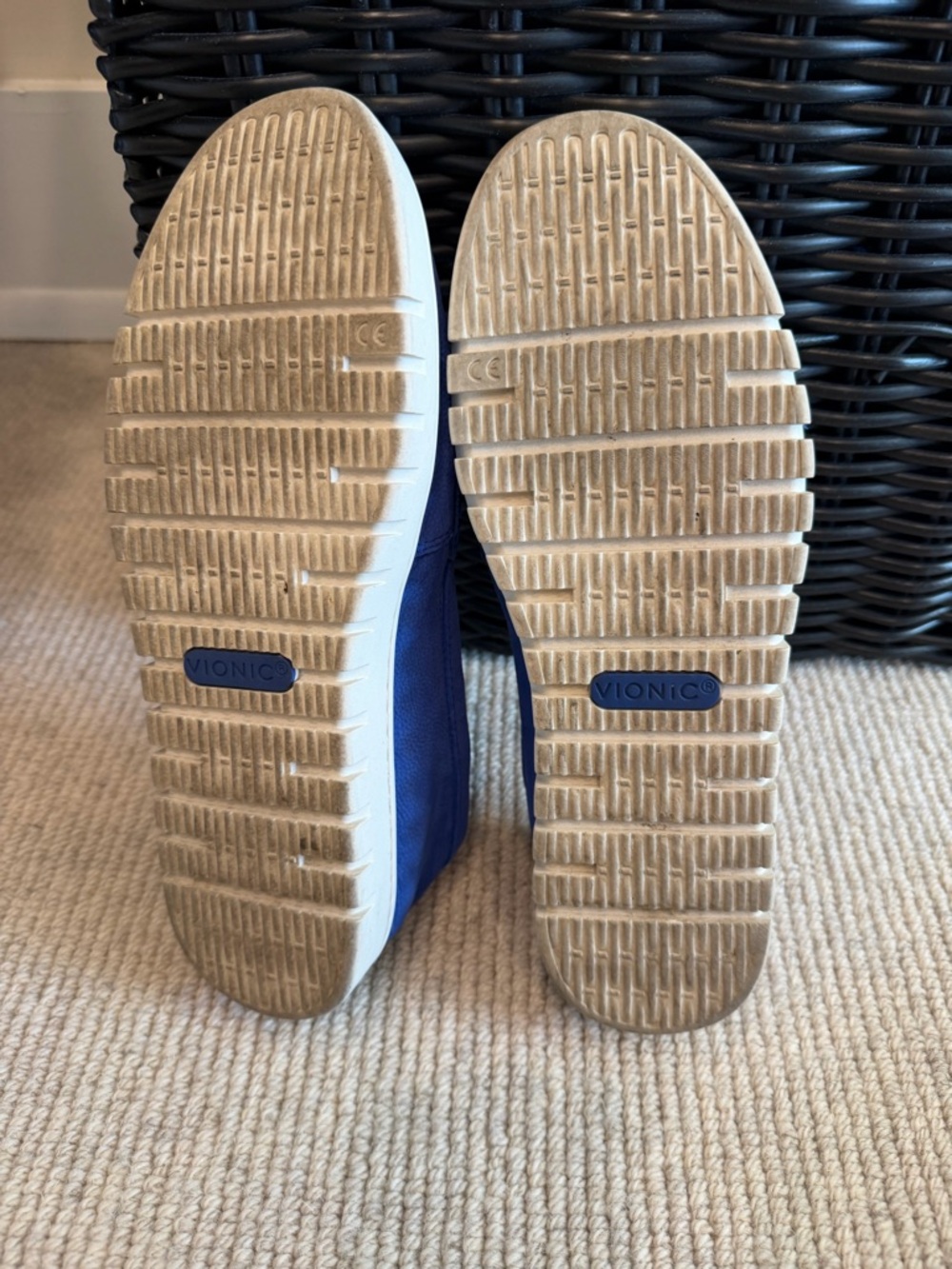 Vionic Royal Blue Suede Slip-On Loafers - Picture 3 of 5